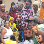 The CEO with the people in Waterloo Sierra Leone